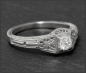 Preview: Art Deco Design Brillant Ring, 0,34ct Solitär, 585 Gold